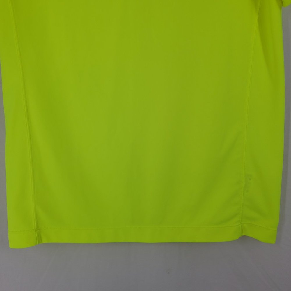 Nike Golf Tour Performance Dri-Fit Polo Shirt Collared Neon Yellow Men's Medium - Picture 4 of 10